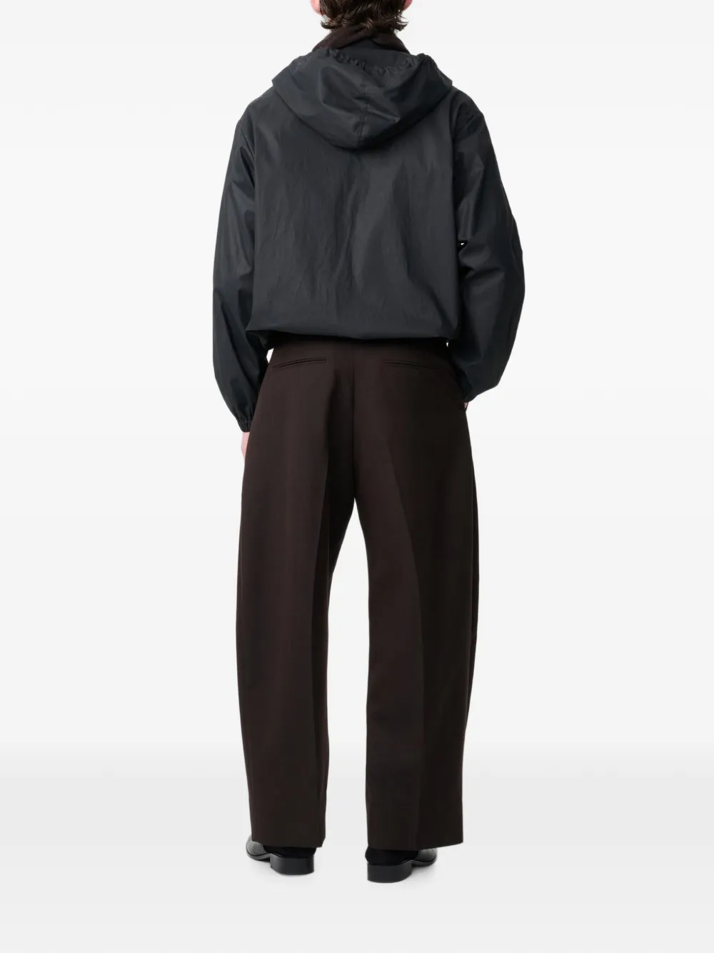 Studio Nicholson Avon hooded jacket Zwart
