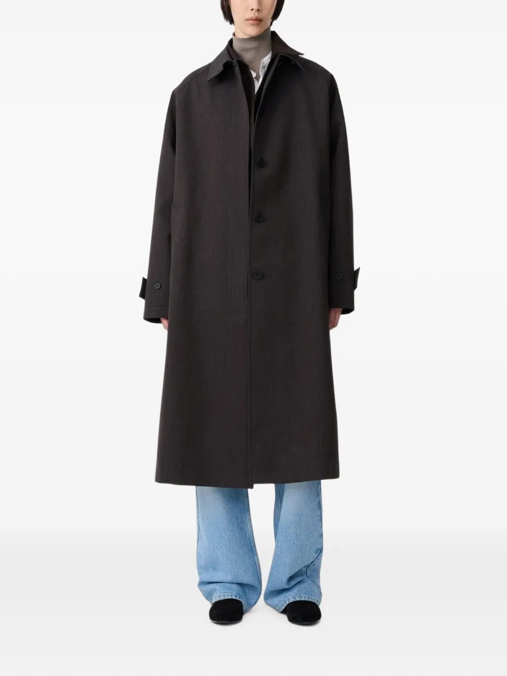 Studio Nicholson Holin oversized trench coat Bruin