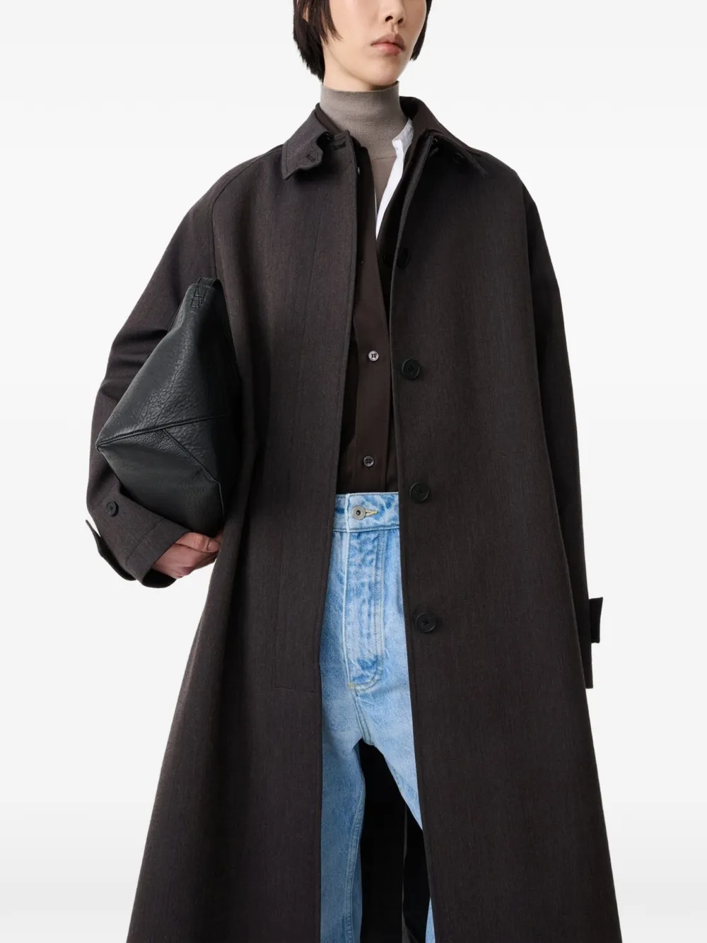 Studio Nicholson Holin oversized trench coat Bruin
