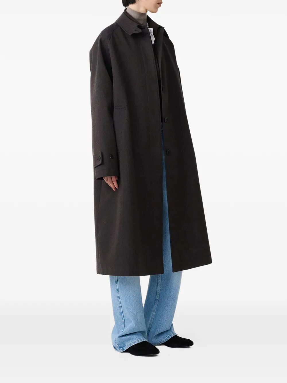 Studio Nicholson Holin oversized trench coat Bruin