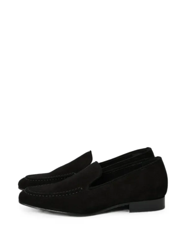 Studio Nicholson Elkann Suede Loafers in Black