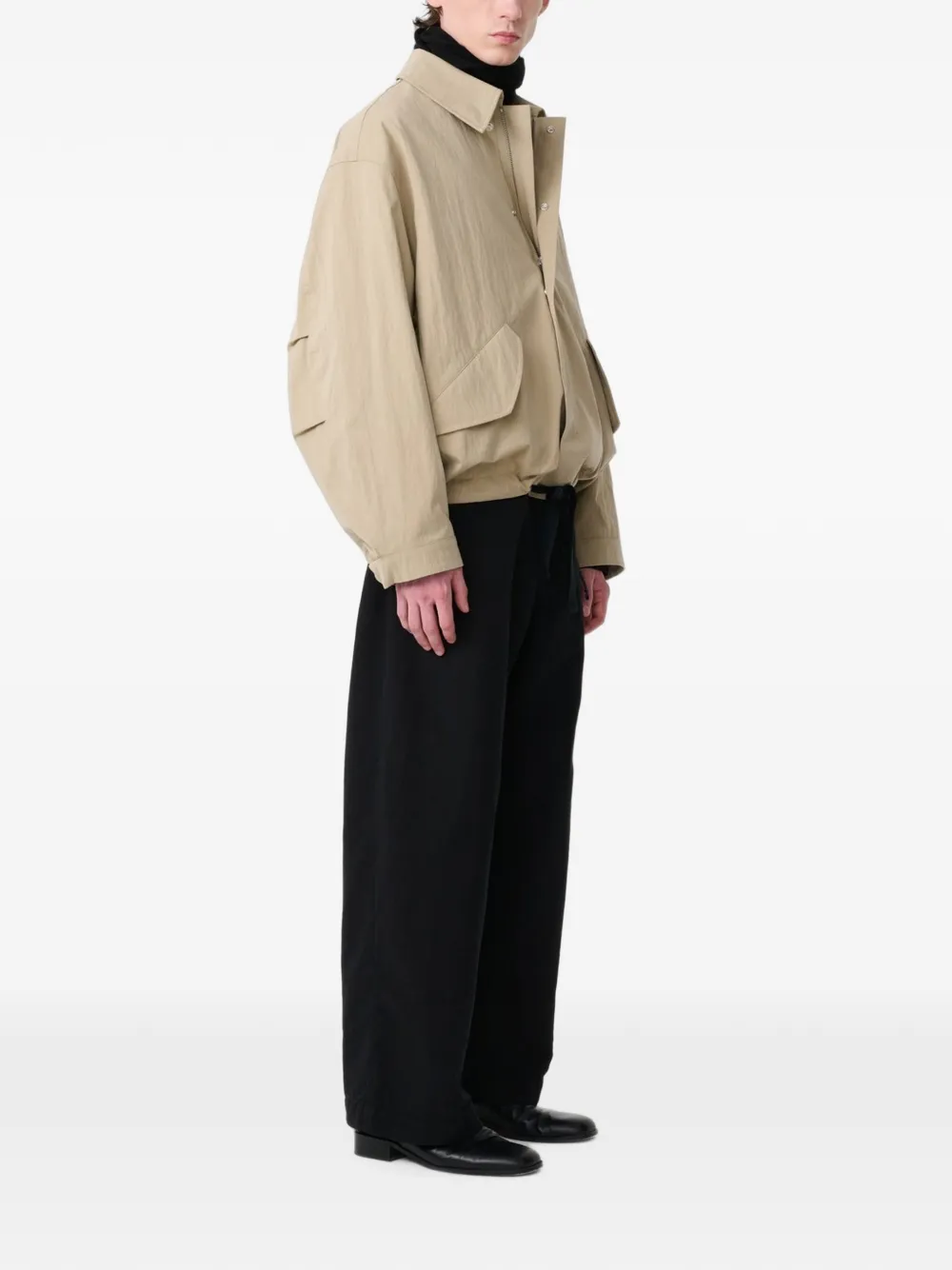 Studio Nicholson Comba point-collar jacket Beige