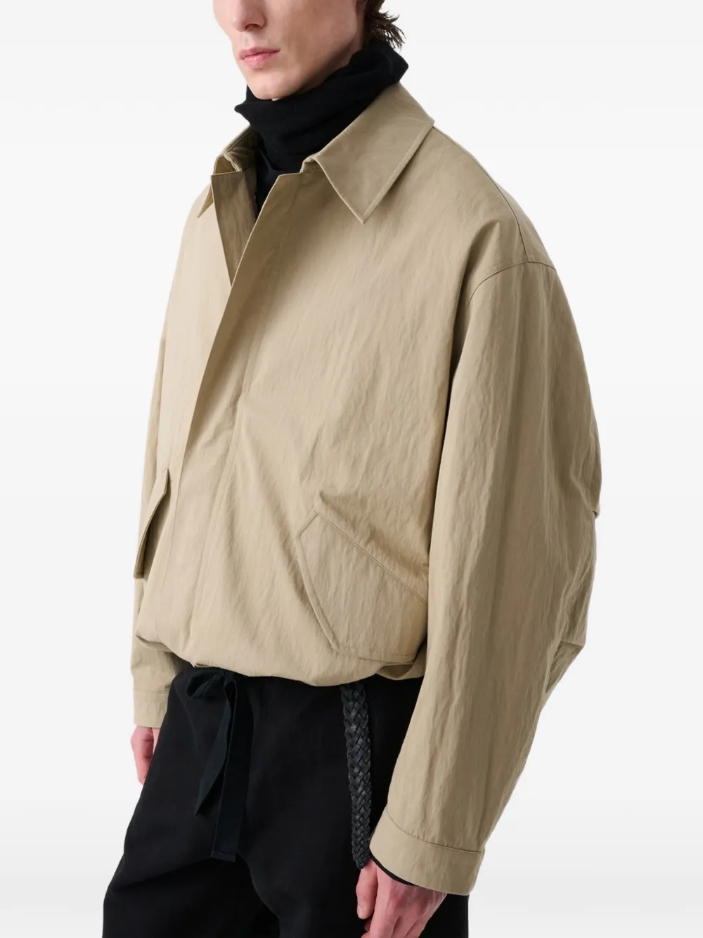 Studio Nicholson Comba point-collar jacket Beige