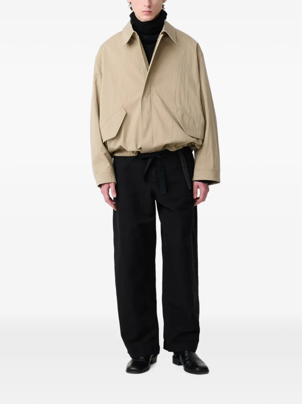 Studio Nicholson Comba point-collar jacket Beige
