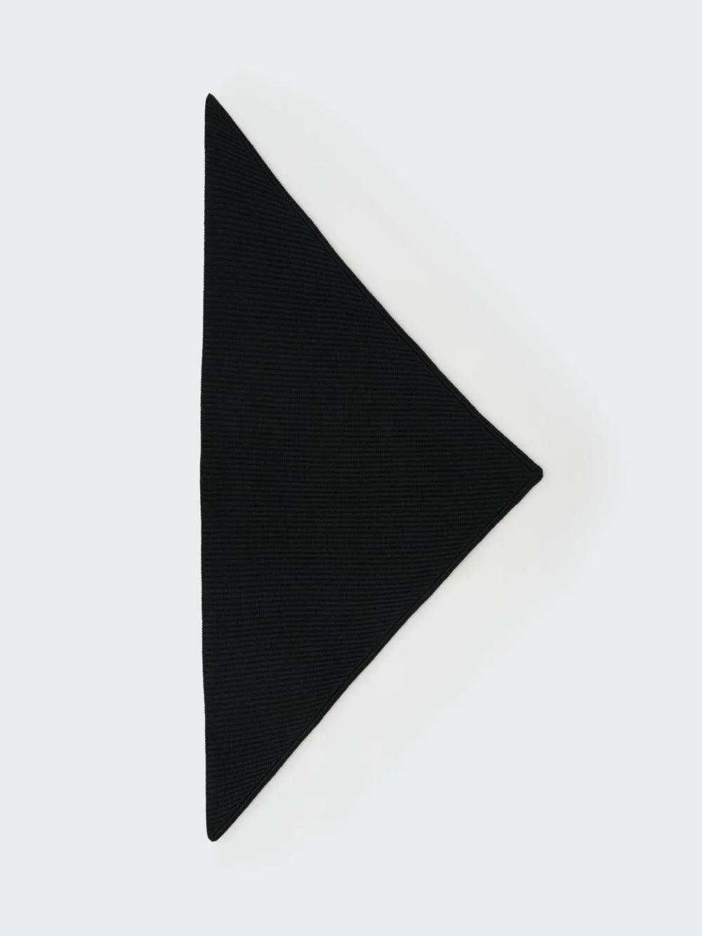 Studio Nicholson Isos ribgebreide sjaal Zwart