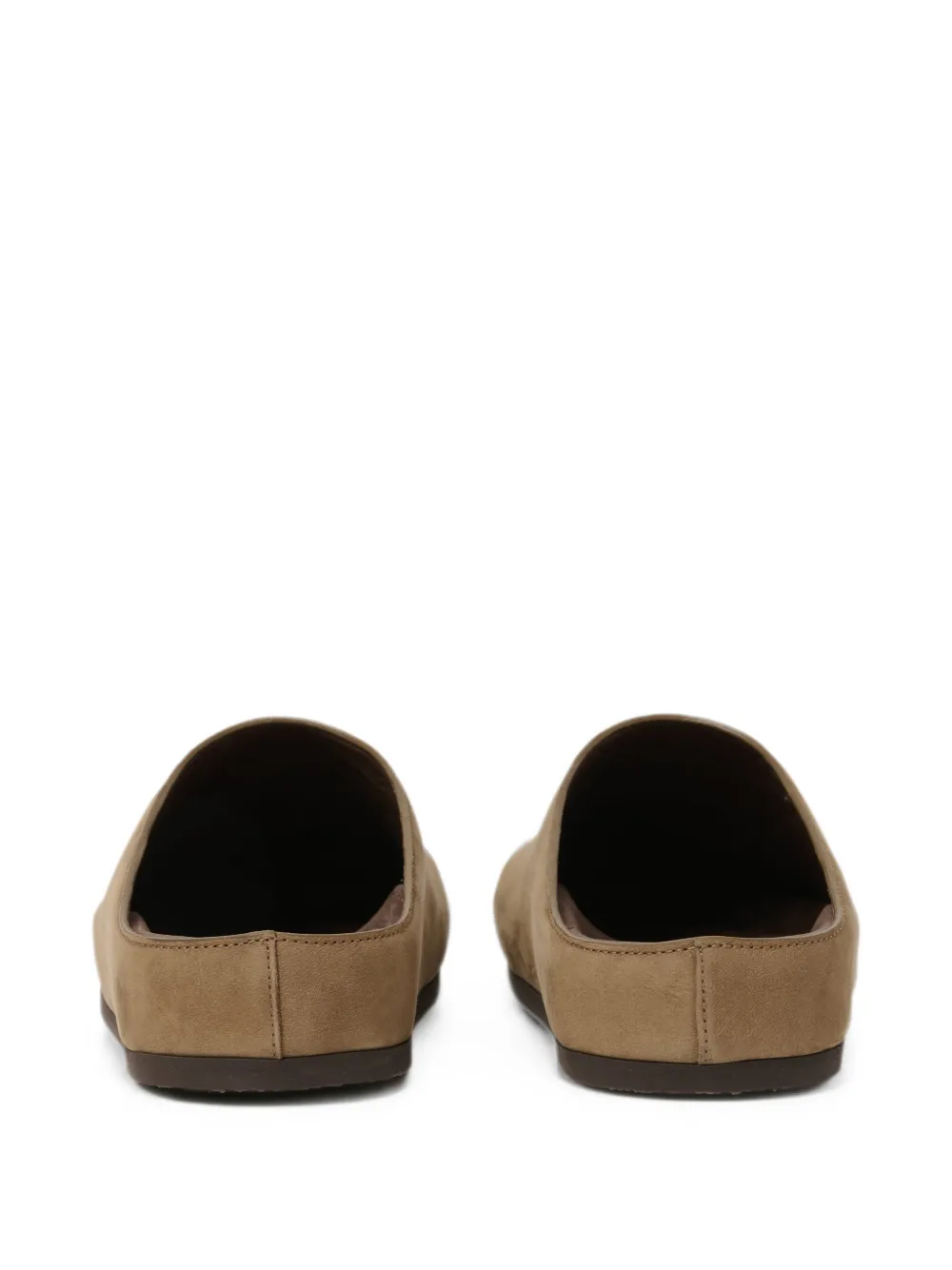 Studio Nicholson Wearing Nabuk Clogs in Neutrals, view 3