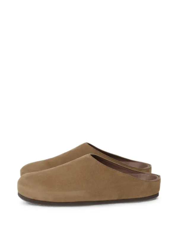Studio Nicholson Wearing Nabuk Clogs in Neutrals