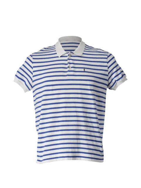 Saint Laurent Pre-Owned striped polo cotton T-shirt