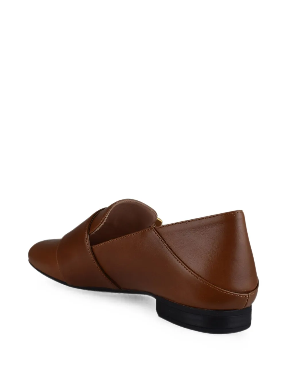 Bally Boucle slippers in amber brown leather Bruin