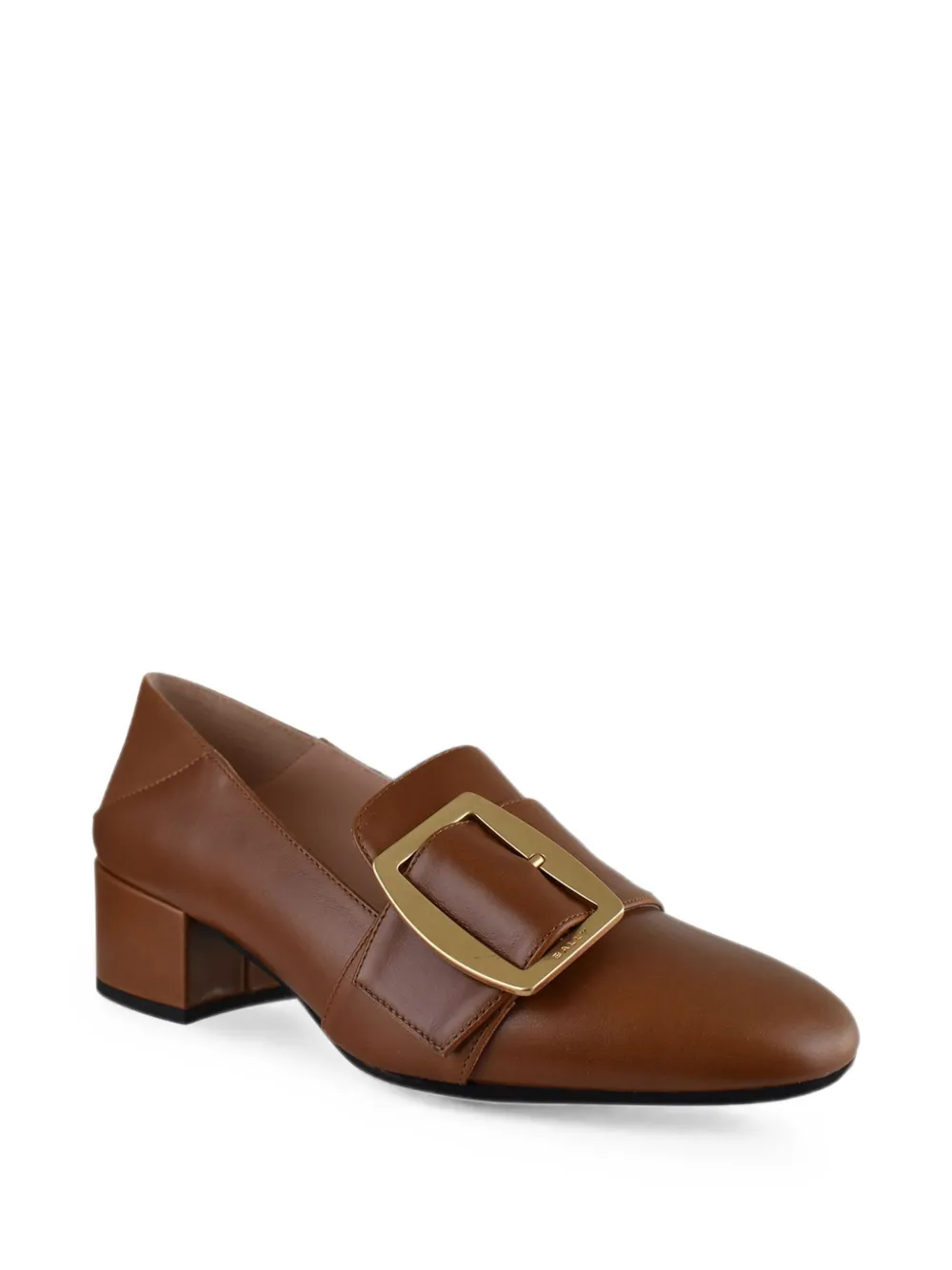 Bally Boucle pumps in amber brown leather Bruin