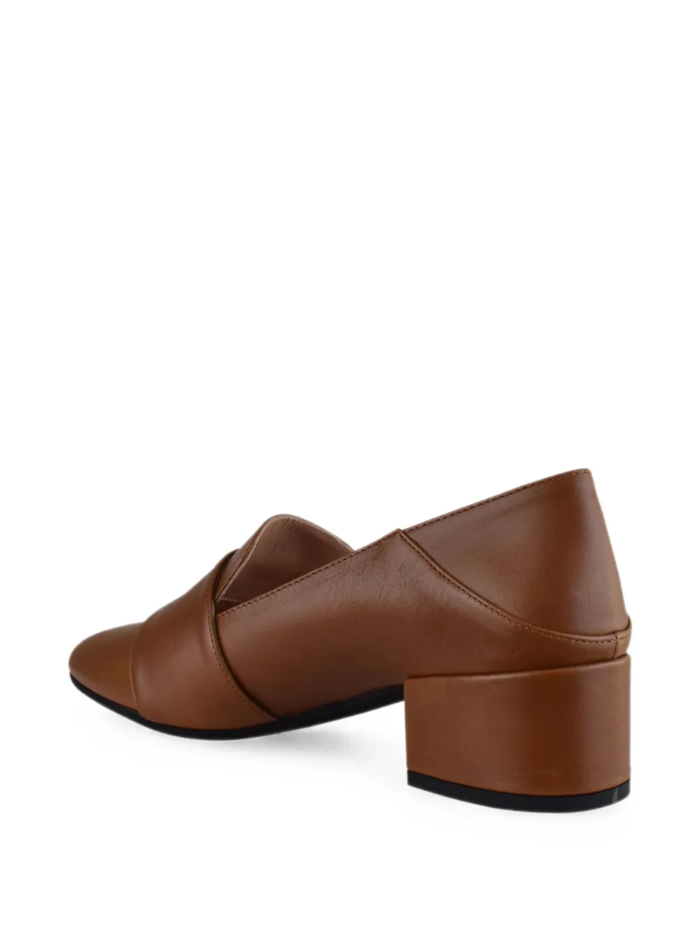 Bally Boucle pumps in amber brown leather Bruin