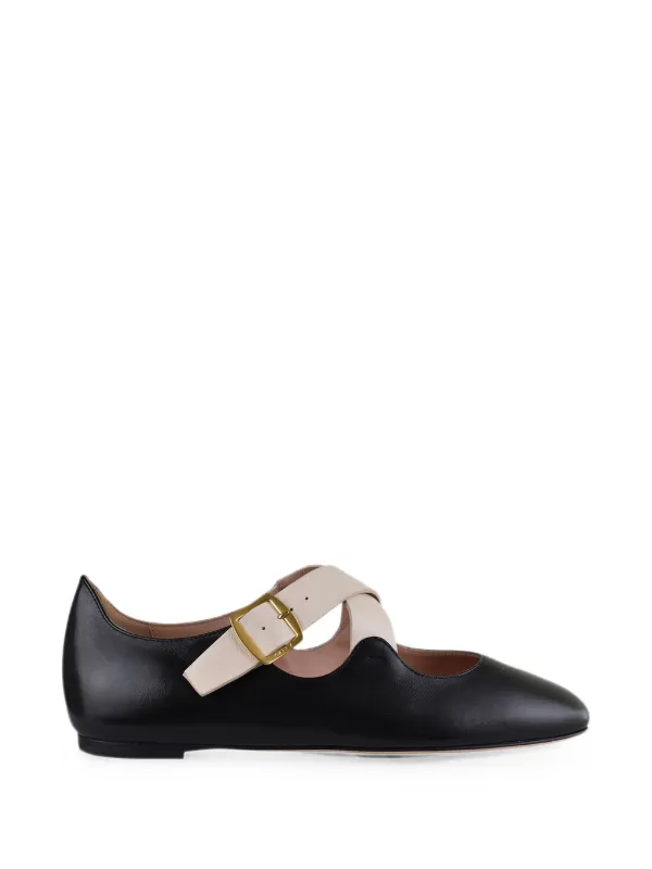 Bally Ballyrina Buckle-fastening Ballet Flats in Black