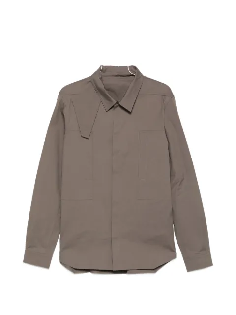 Rick Owens long-sleeve panelled overshirt