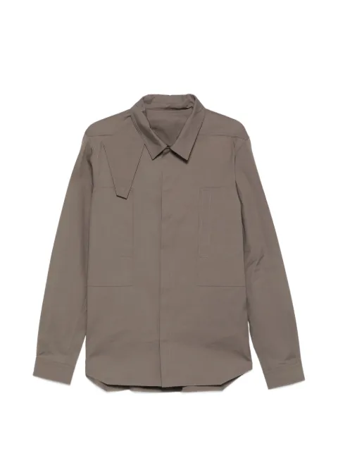 Rick Owens long-sleeve panelled overshirt
