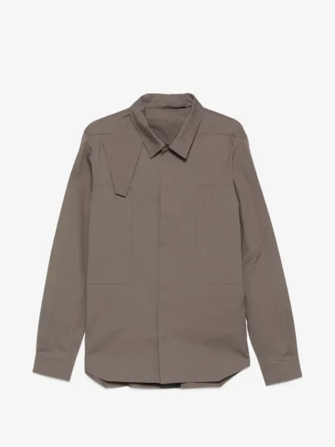Rick Owens long-sleeve panelled overshirt
