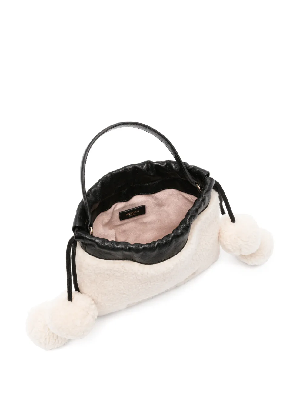 Jimmy Choo drawstring pouch top-handle Beige