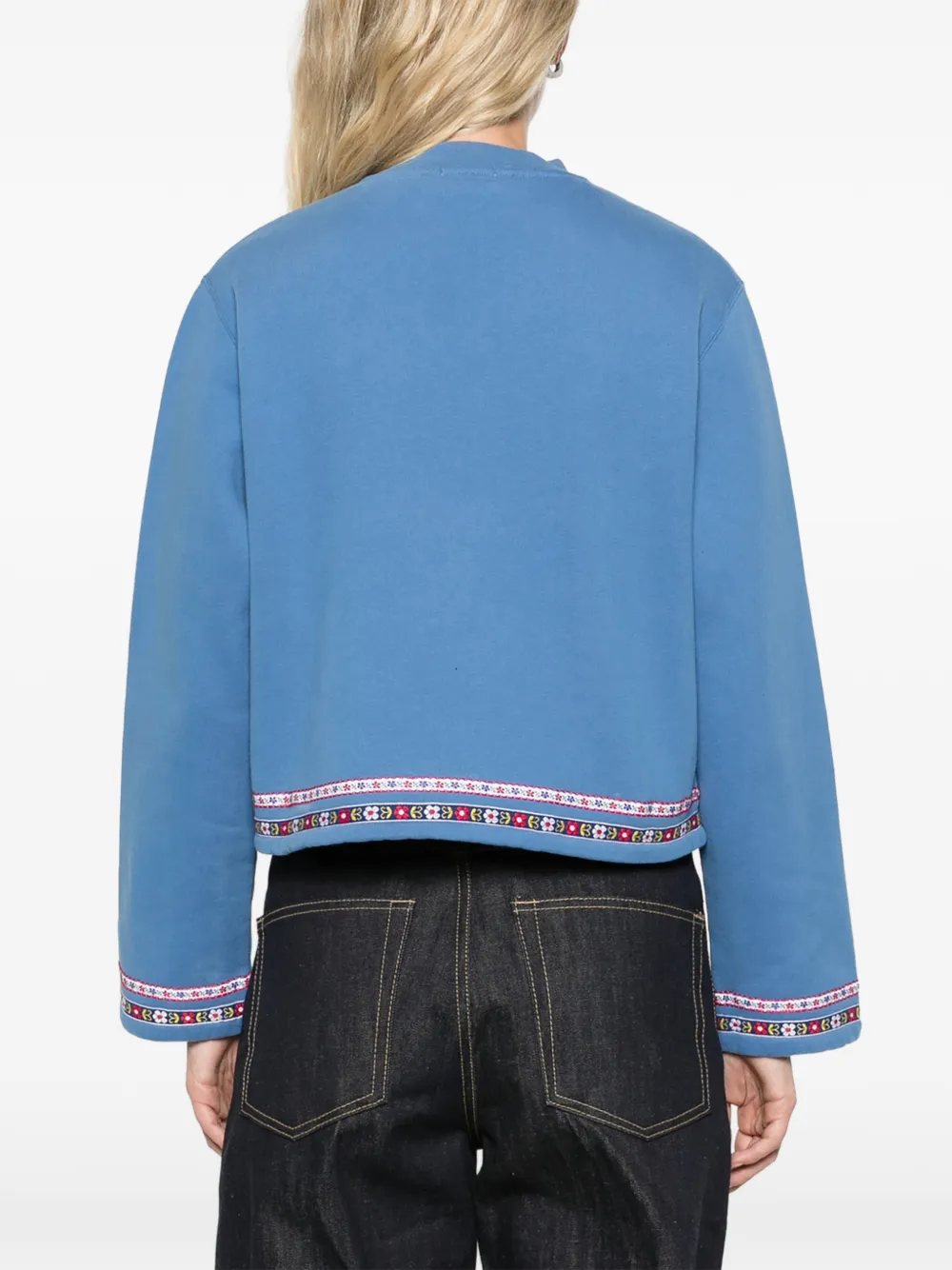 BODE ribbon cardigan Blauw