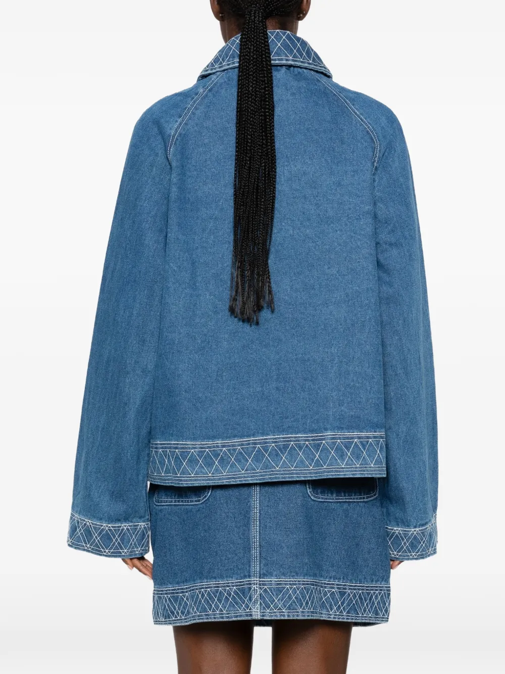 BODE Denim jack Blauw