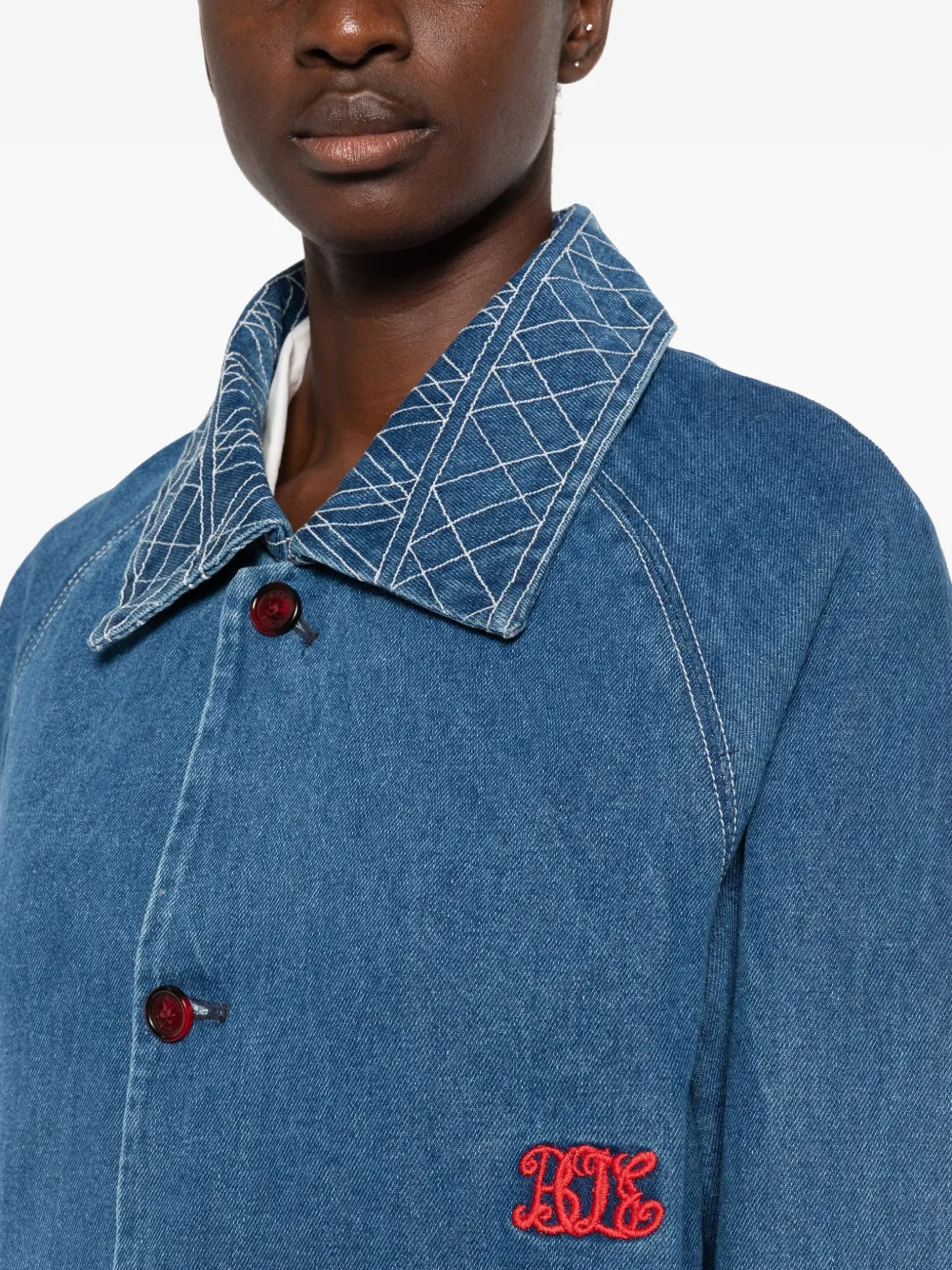 BODE Denim jack Blauw