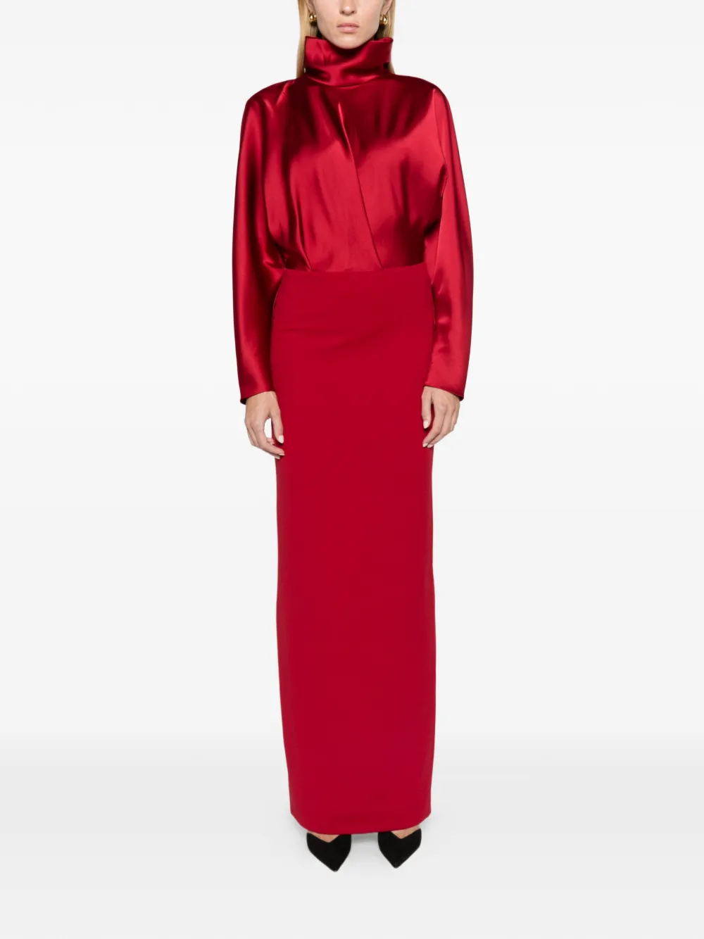 Solace London The Sedgewick maxi dress in ruby Rood