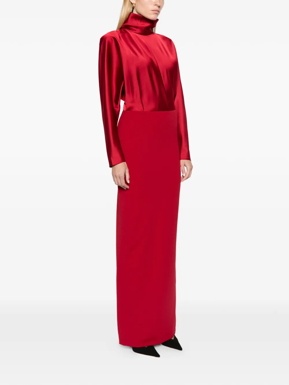 Solace London The Sedgewick maxi dress in ruby Rood
