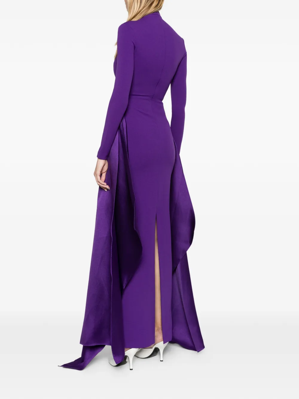 Solace London The Olivia maxi dress in deep orchid Paars
