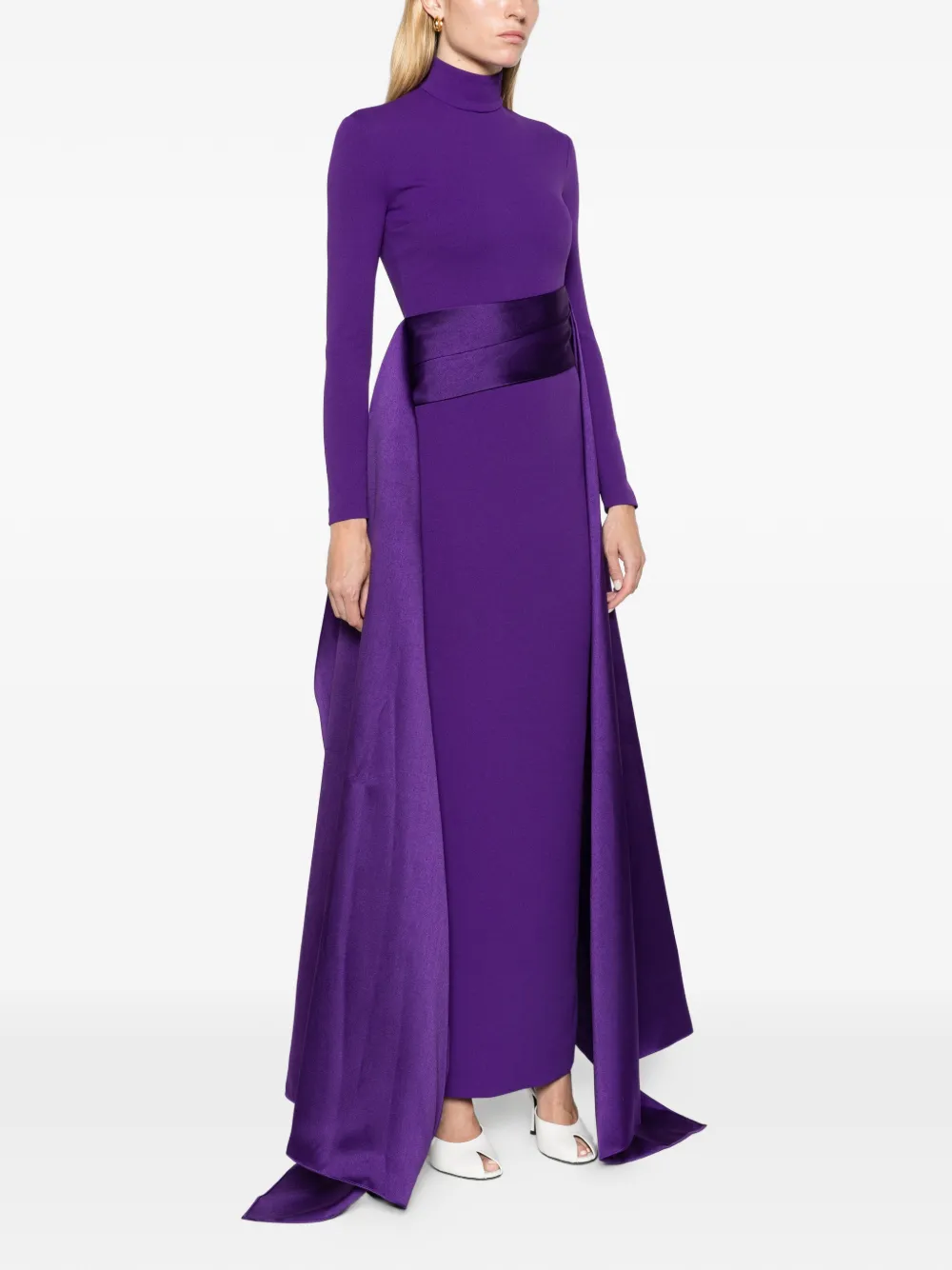 Solace London The Olivia maxi dress in deep orchid Paars