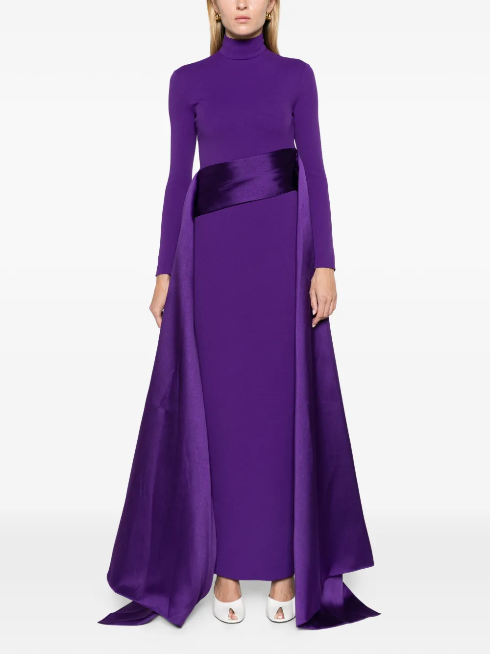 Solace London The Olivia maxi dress in deep orchid Paars