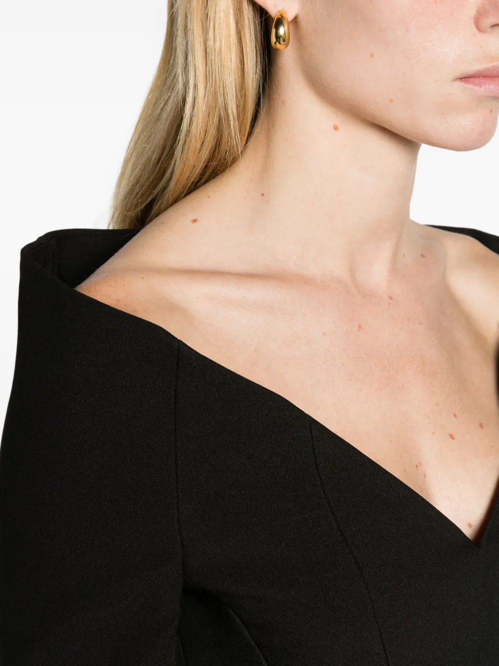Solace London The Martine maxi dress in black Zwart