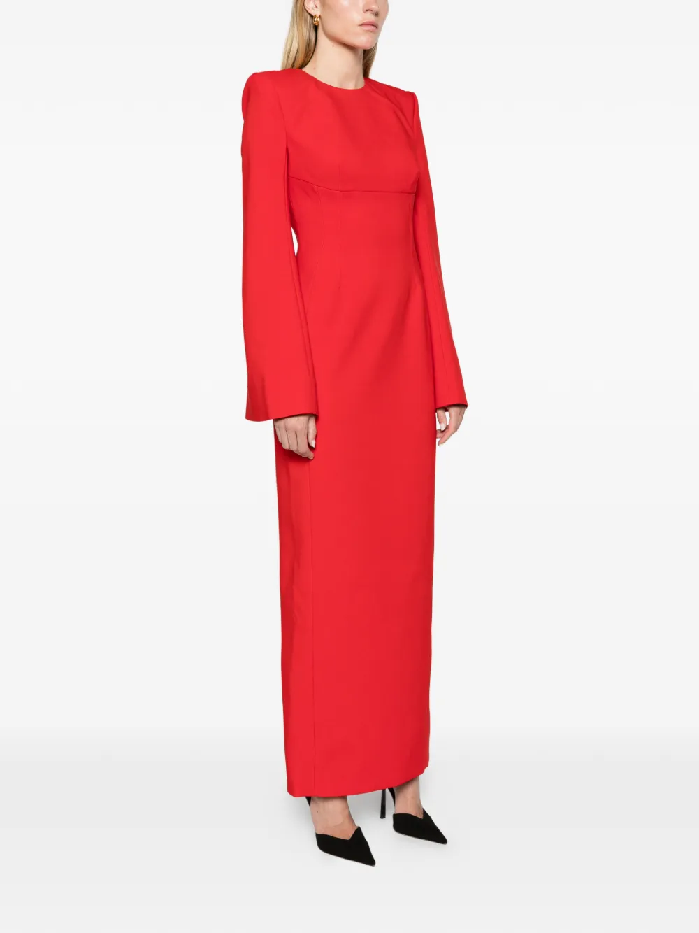 Solace London The Corday maxi dress in red Rood