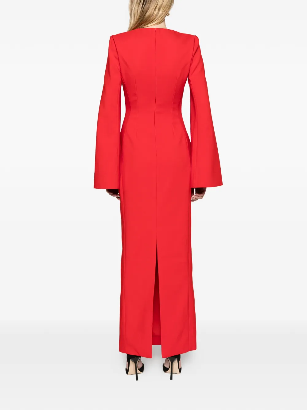 Solace London The Corday maxi dress in red Rood