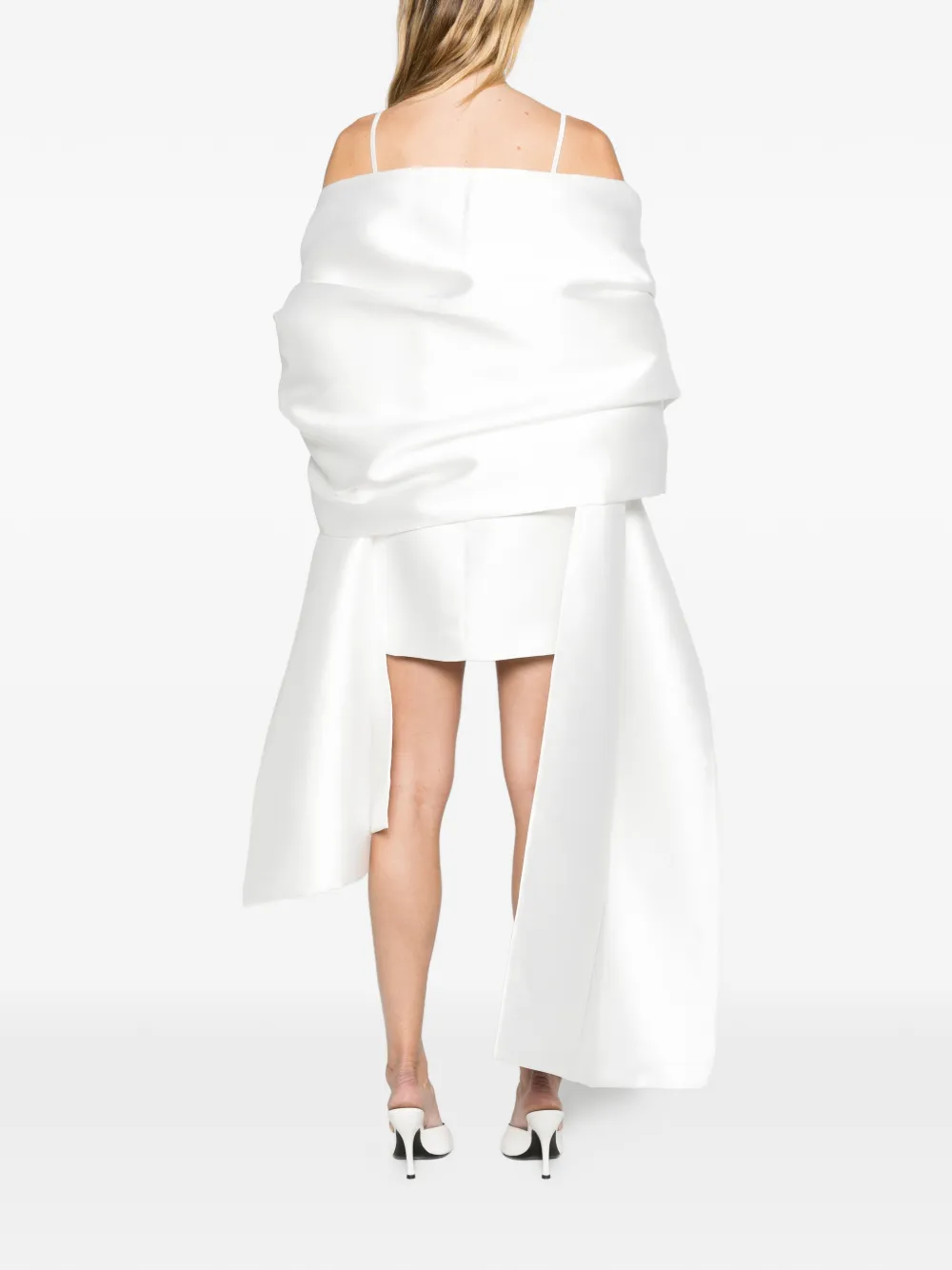 Solace London The Bessette mini dress in cream Wit