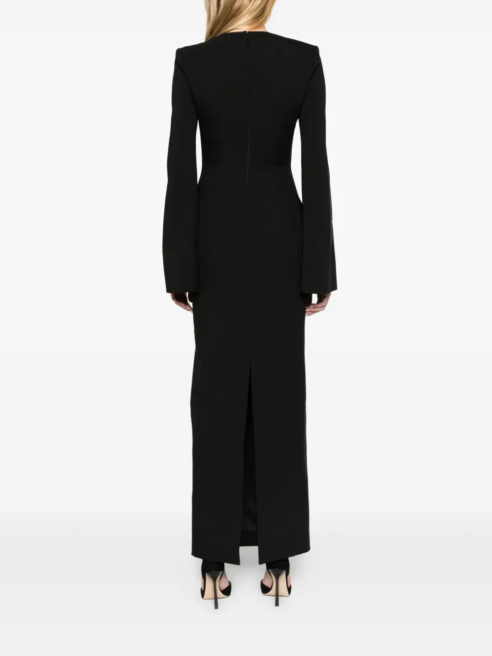 Solace London The Corday maxi dress in black Zwart