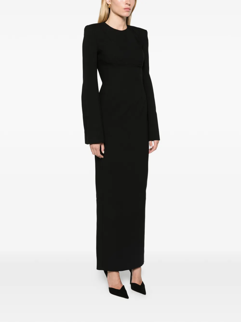 Solace London The Corday maxi dress in black Zwart
