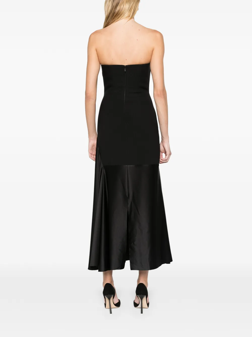 Solace London Edison midi dress Zwart