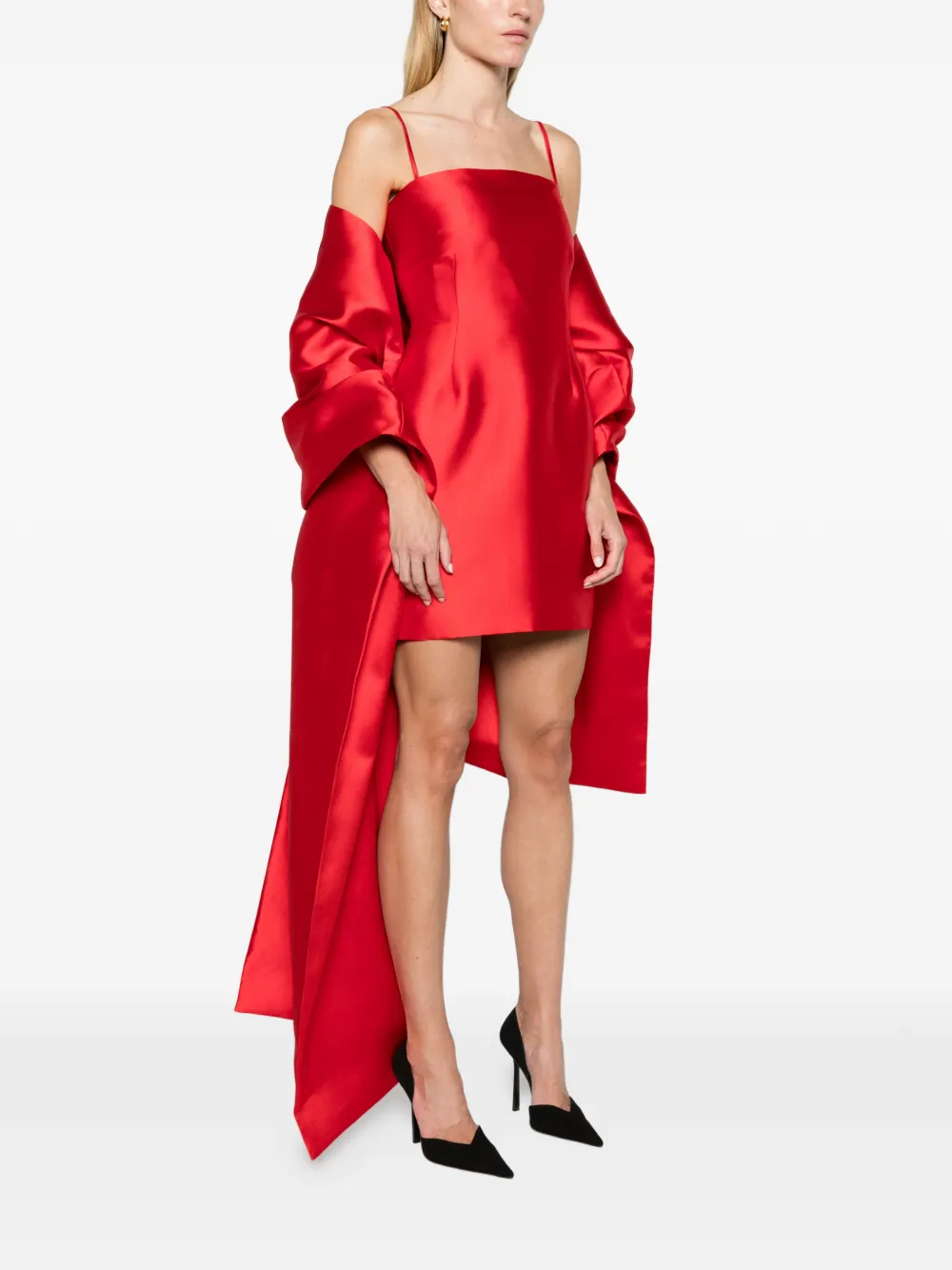 Solace London The Bessette mini dress red Rood