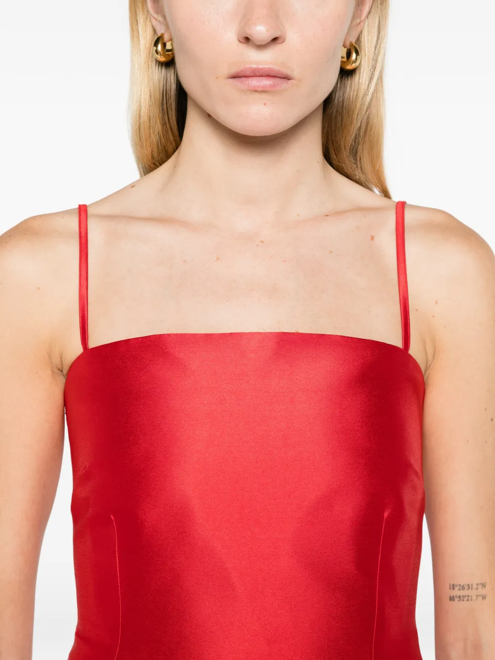 Solace London The Bessette mini dress red Rood
