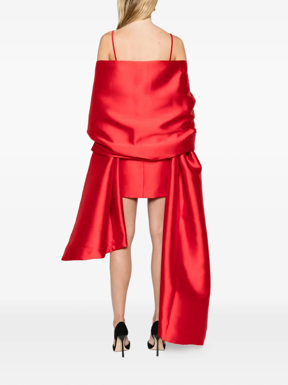 Solace London The Bessette mini dress red Rood