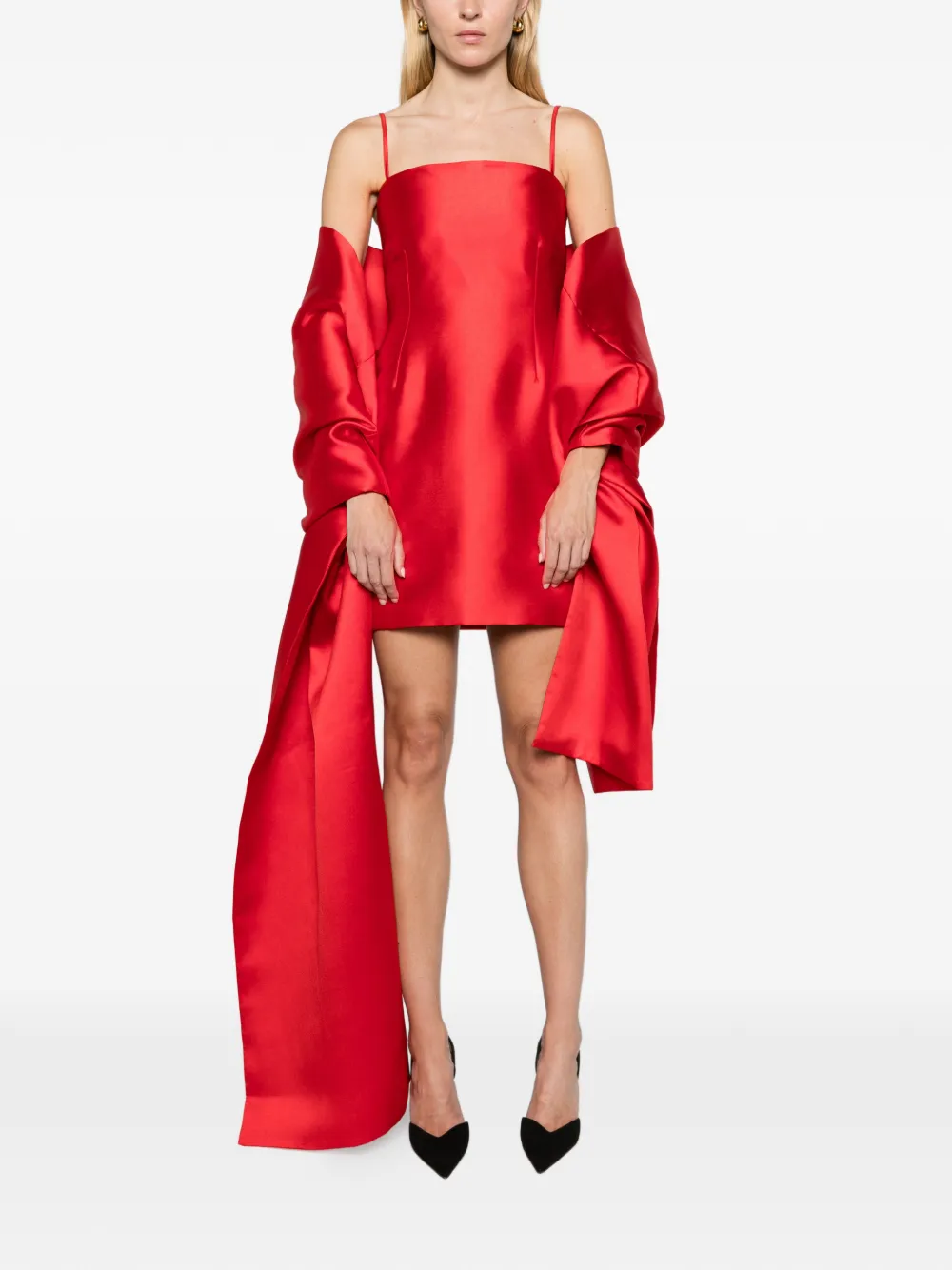 Solace London The Bessette mini dress red - Rosso