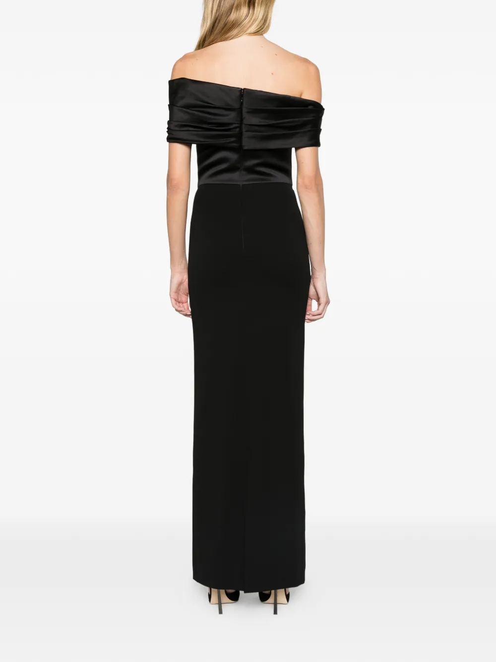 Solace London The Crawford maxi dress in black Zwart