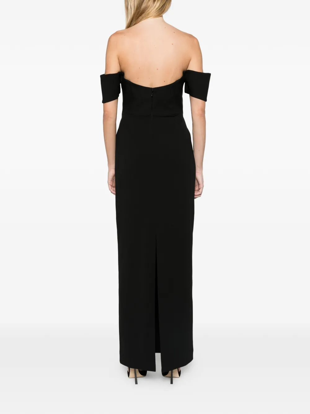 Solace London Wymore maxi dress Zwart