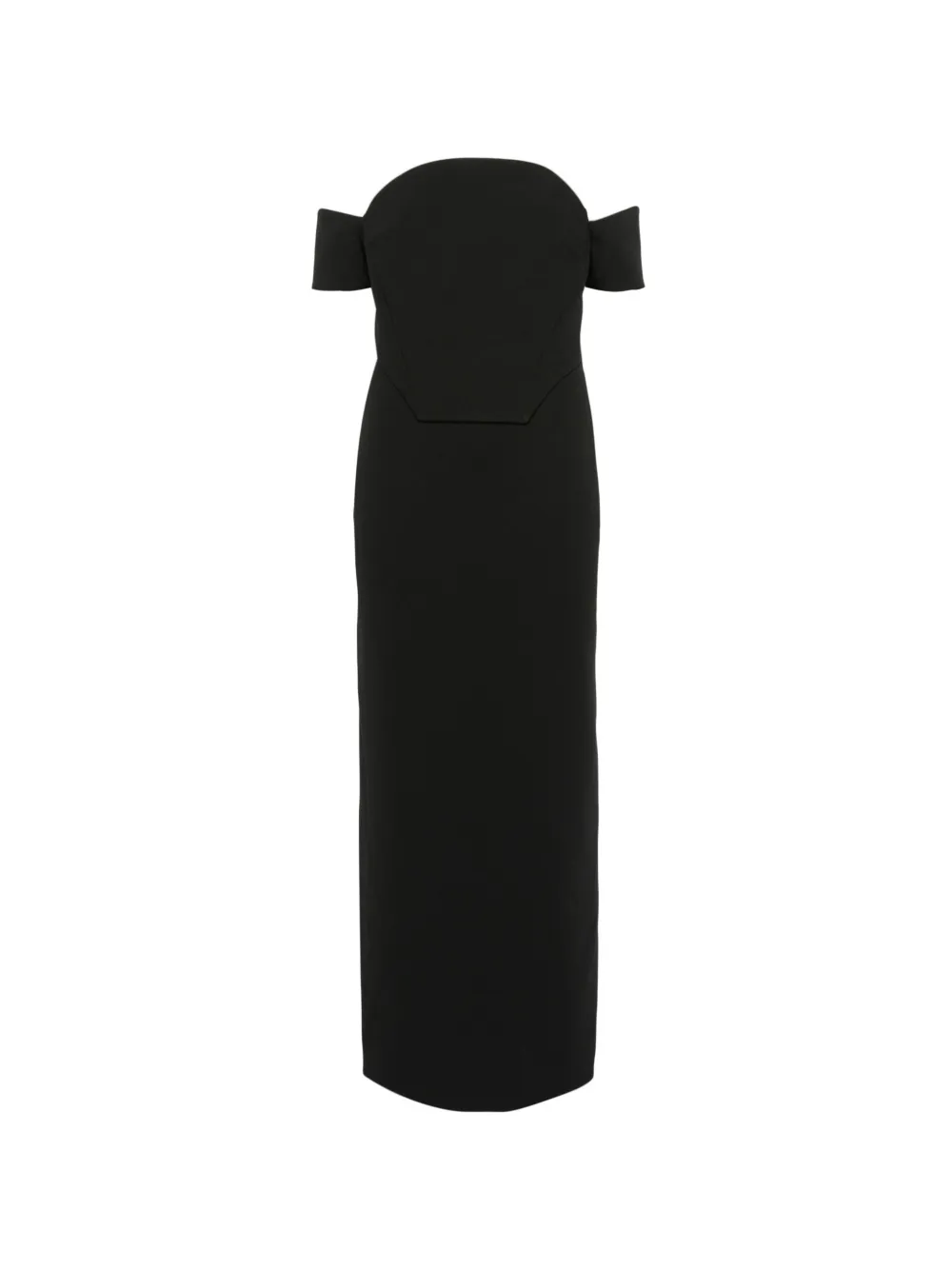 Solace London The Wymore maxi dress in black - Nero