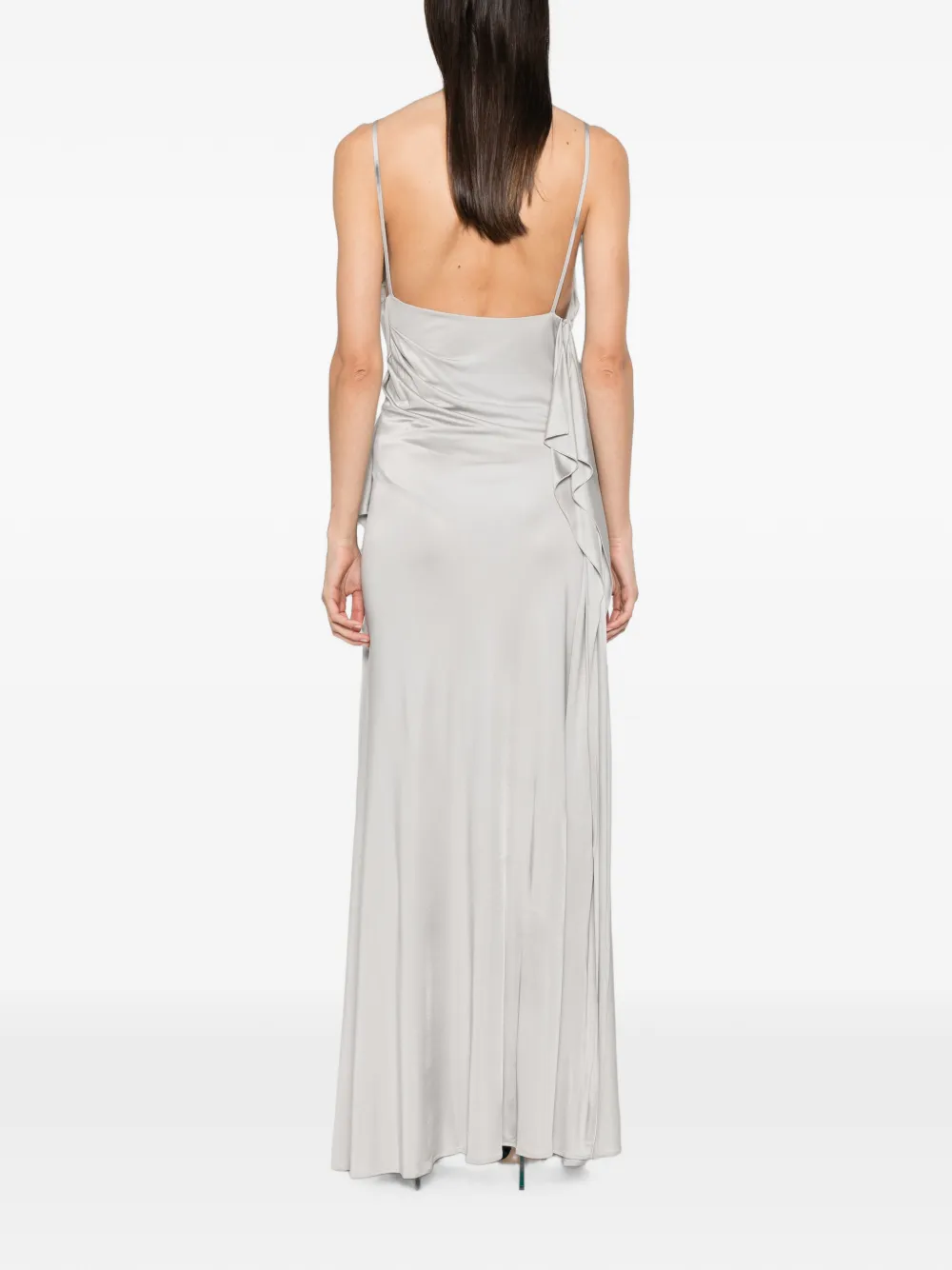 Versace Viscose-jersey avondjurk Grijs