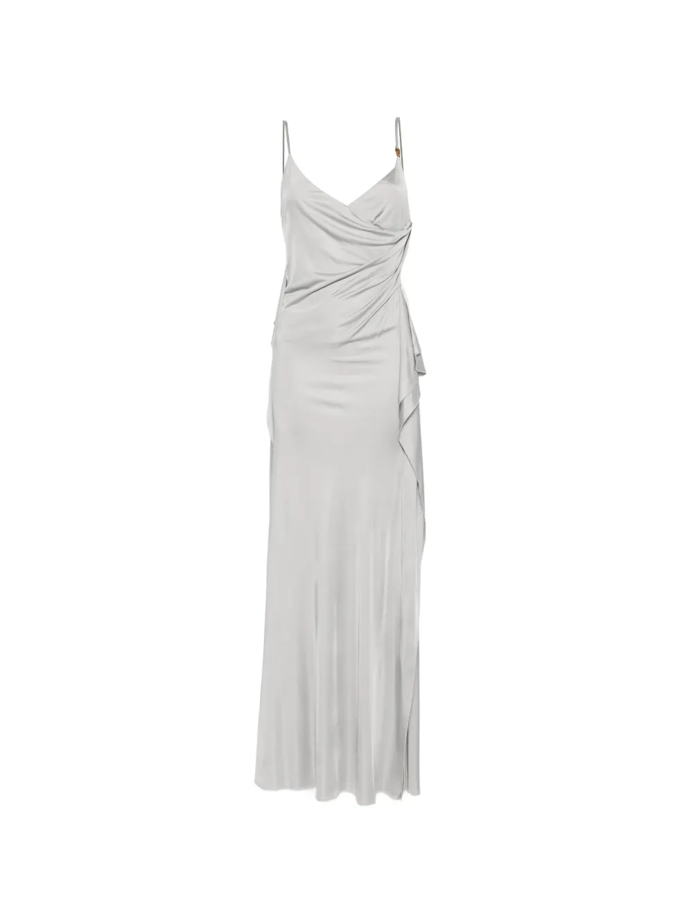 Versace sleeveless draped gown - Grigio