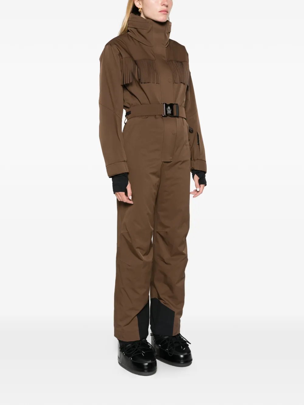 Moncler Grenoble fringed insulated ski jacket Bruin