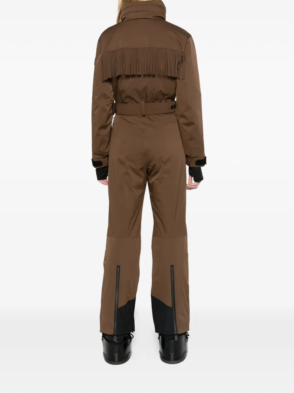 Moncler Grenoble fringed insulated ski jacket Bruin