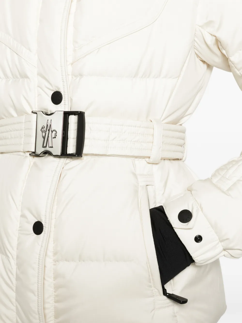 Moncler Grenoble Karshi insulated ski jacket Wit