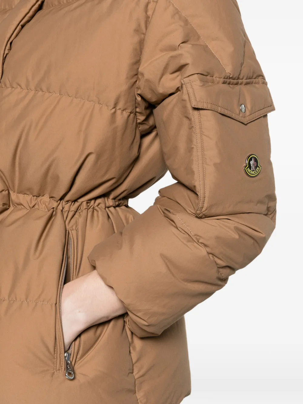 Moncler Himalaya hooded short down jacket Bruin