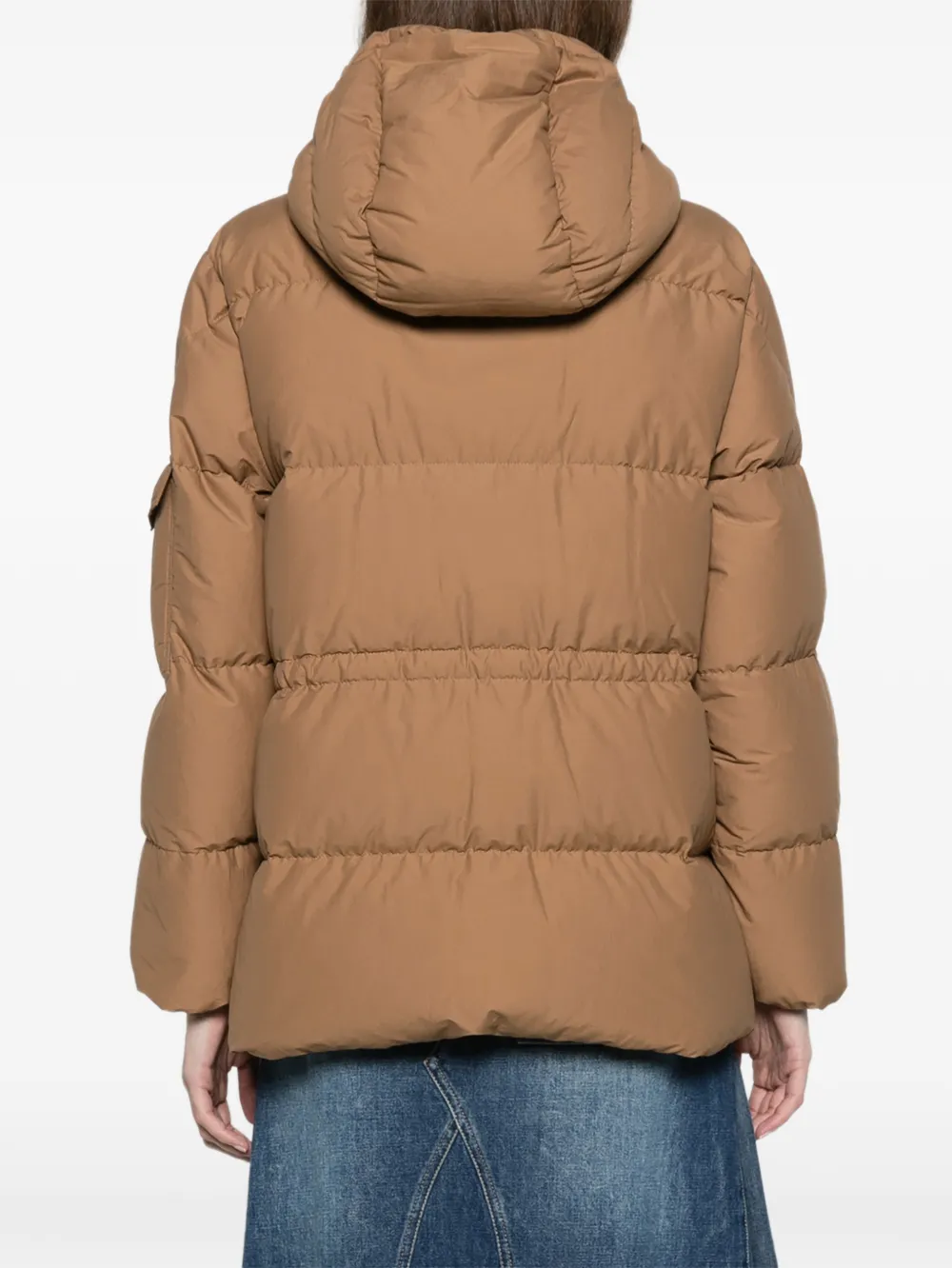 Moncler Himalaya hooded short down jacket Bruin