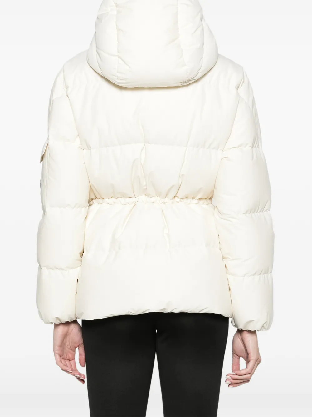 Moncler Himalaya hooded short down jacket Wit